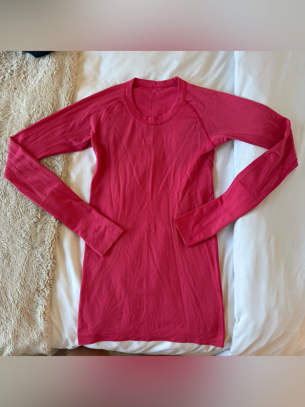 Lululemon bright pink long sleeve top
